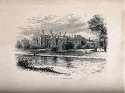 Eton College from Romney Lock, Berkshire