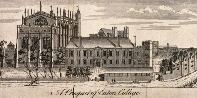 Eton College. Line engraving