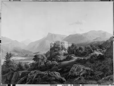 Etschdalen ved Bozen med ruinerne af Hasselberg