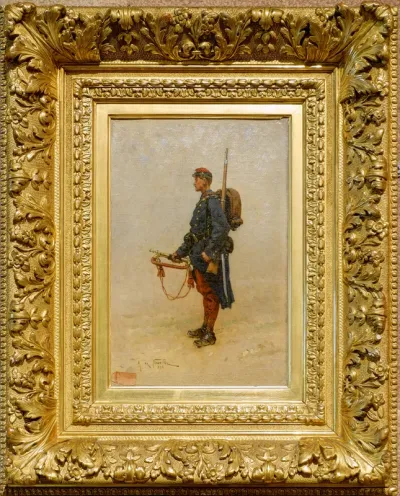 Étude d'uniforme, un clairon de l'infanterie de ligne.