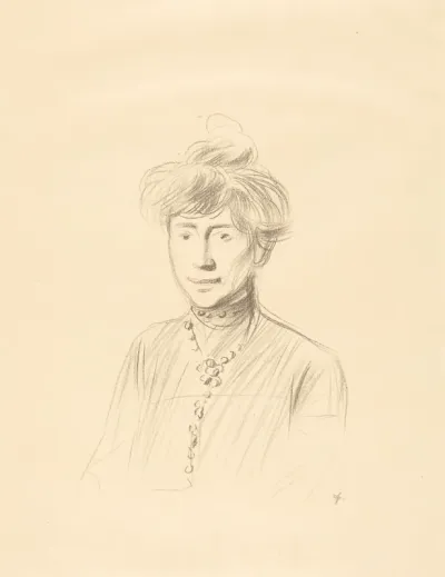 Etude de femme, en buste de face (Study of a Woman, Half-Length Facing Front)