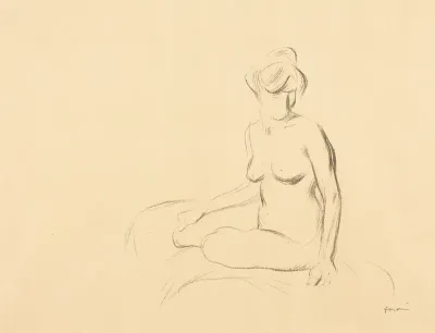Etude de femme nue, les bras abaissés (Study of a Nude Woman, with Lowered Arms)
