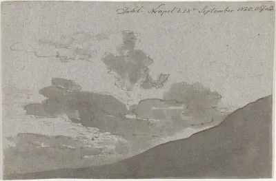 Étude de nuages, Naples