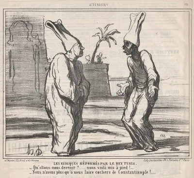 Eunuchs Reformed by the Bey of Tunis, from 'News of the Day,' published in Le Charivari, January 18, 1860