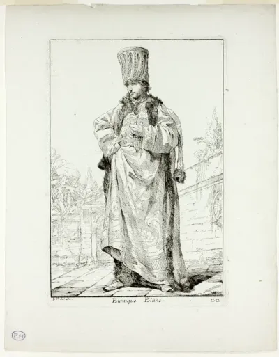 Eunuque Blanc, plate 22 from Caravanne du Sultan à la Mecque