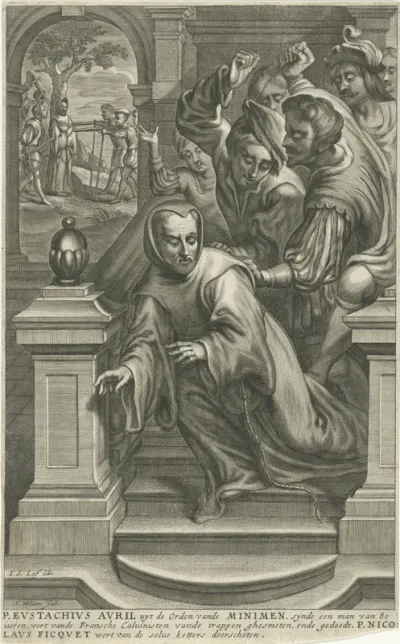Eustachius Avril Thrown Down the Stairs by Calvinists