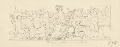 Euterpe, de muze van de Muziek