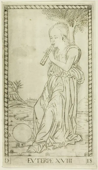 Euterpe, plate eighteen from Apollo and the Muses