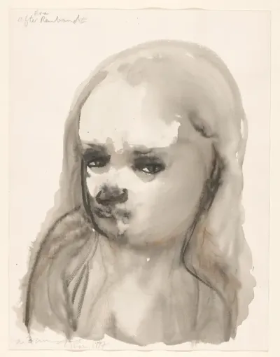 Eva after Rembrandt