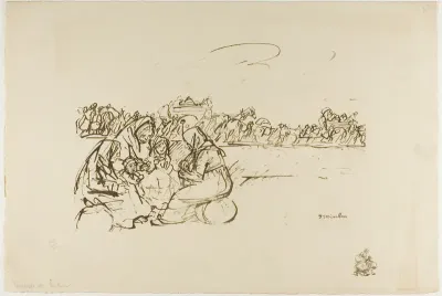 Evacuees from Verdun, plate thirty from Actualités