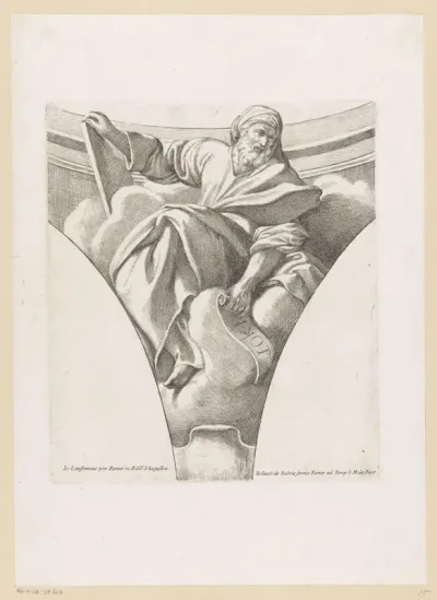Evangelist met boek en boekrol