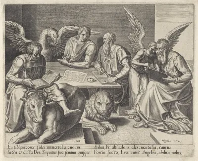 Evangelisten aan het werk