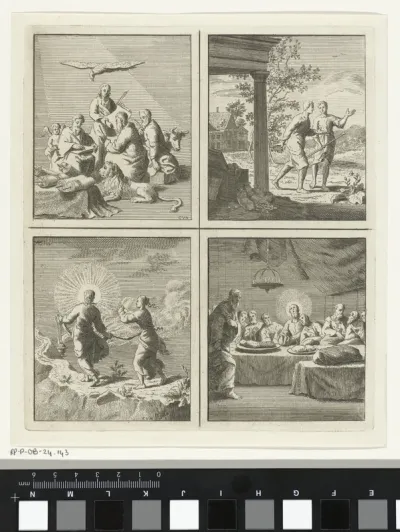 Evangelisten en profeten / Tevredenheid / Geleid door Christus / Laatste Avondmaal