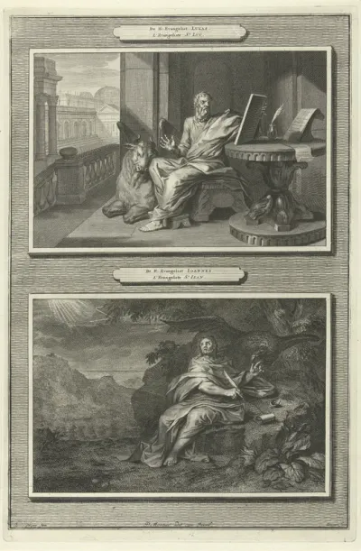Evangelisten Lucas en Johannes