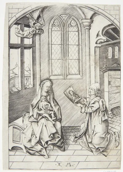 Evangelisten Lukas portrætterer Jomfru Maria