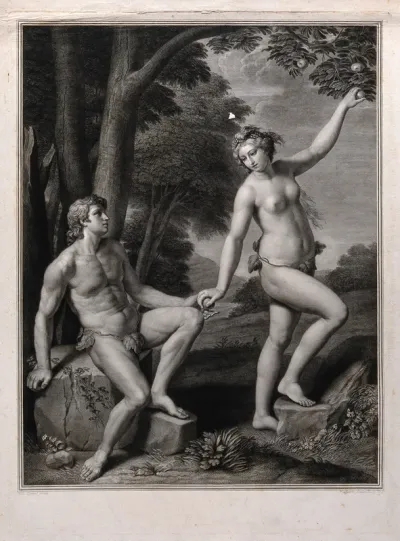 Eve tempting Adam