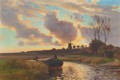 Evening after a stormy day