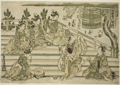 Evening Bell of Dojoji (Dojoji no bansho), no. 1 from the series "Eight Views of Children (Osana hakkei)"