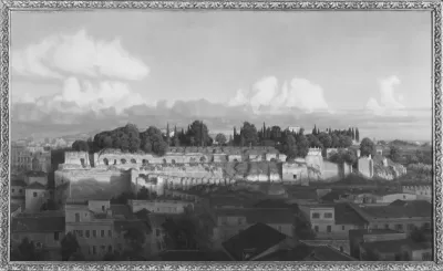 Evening in Rome. Motif from the Palatine