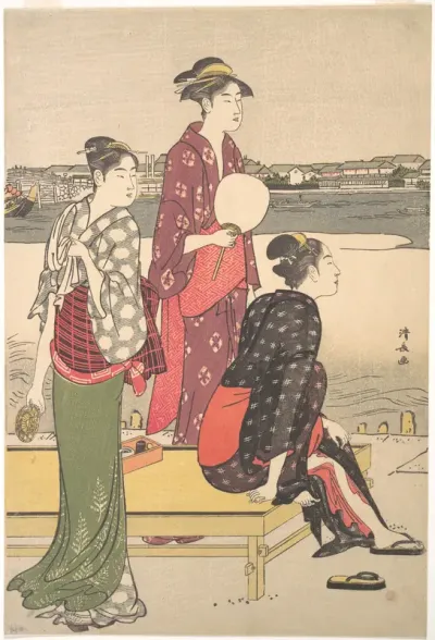 Evening on the Banks of the Sumida River