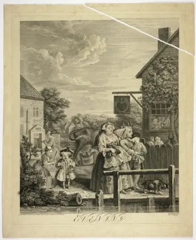 Evening, Plate Three from The Four Times of Day