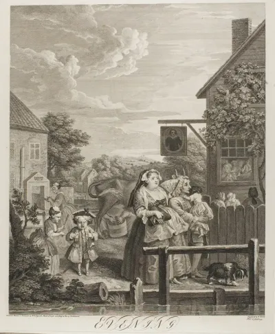 Evening, plate three from The Four Times of the Day