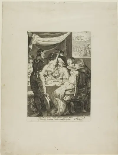 Evening, plate two from Four Times of Day
