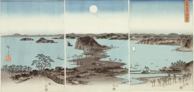 Evening View of Eight Famous Sites at Kanazawa (Buyo Kanazawa hassho yakei)