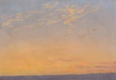 Evening with clouds