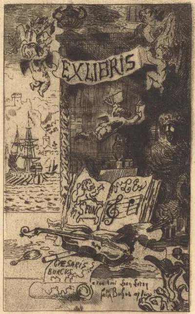 Ex-libris de Léon Lerey (Ex-libris of Leon Lerey)