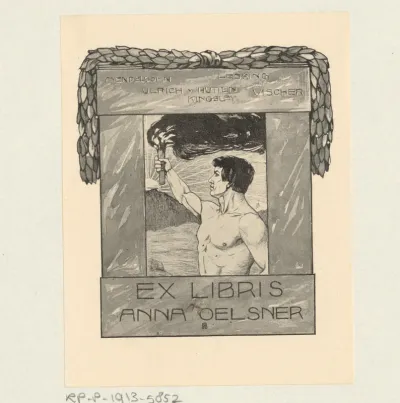 Ex libris van Anna Oelsner