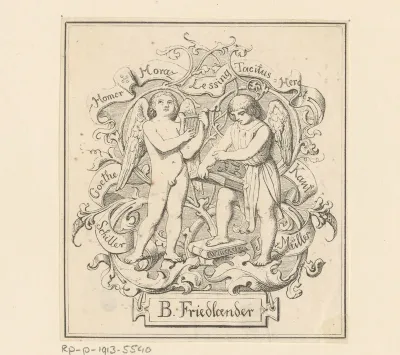 Ex libris van B. Friedlaender