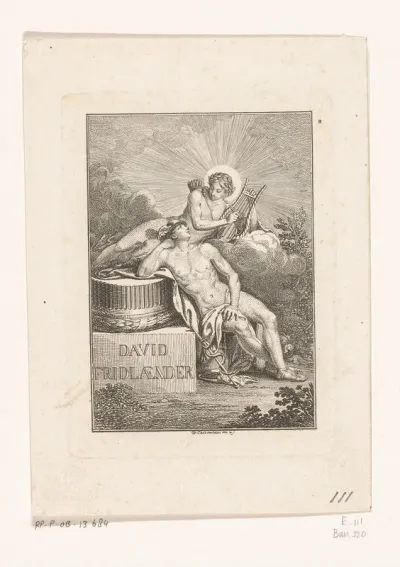Ex libris van David Friedländer