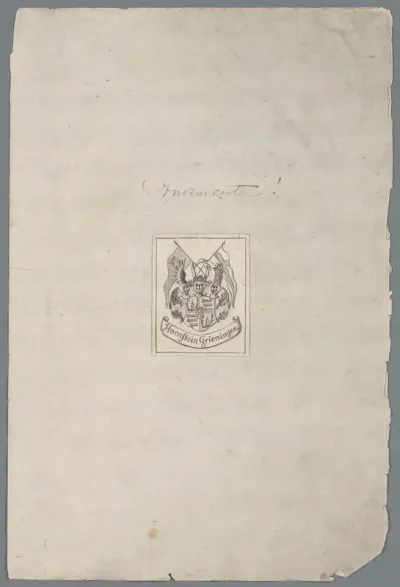 Ex libris van de familie Hornstein Grieningen