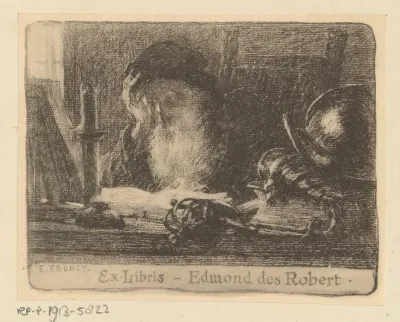 Ex libris van Edmond des Robert