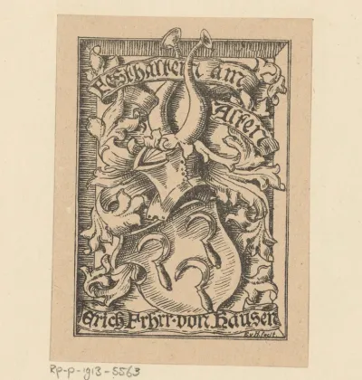 Ex libris van Erich Frhrr von Hausen