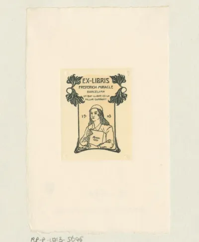 Ex libris van Frederich Miracle