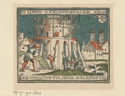 Ex libris van H. Kronenberger, Arch.