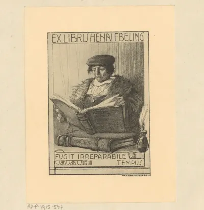 Ex libris van Henri Ebeling