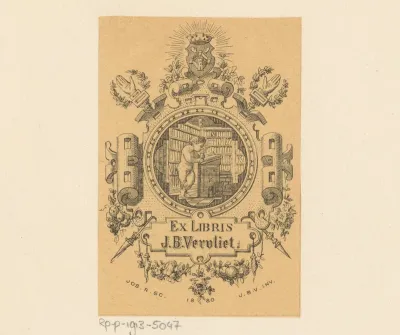 Ex libris van J.B. Vervliet