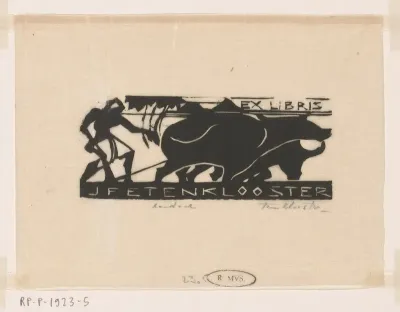 Ex libris van J.F.E. ten Klooster