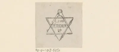 Ex libris van L.J. van Péteghem