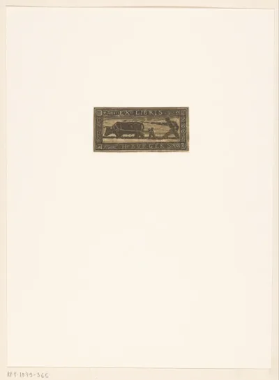 Ex libris van P.H. Burgers