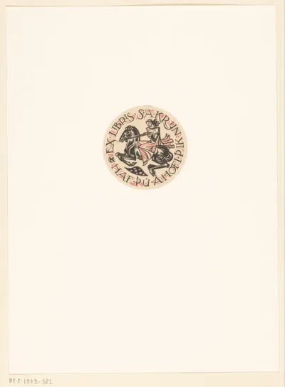 Ex libris van S.A. Krijn