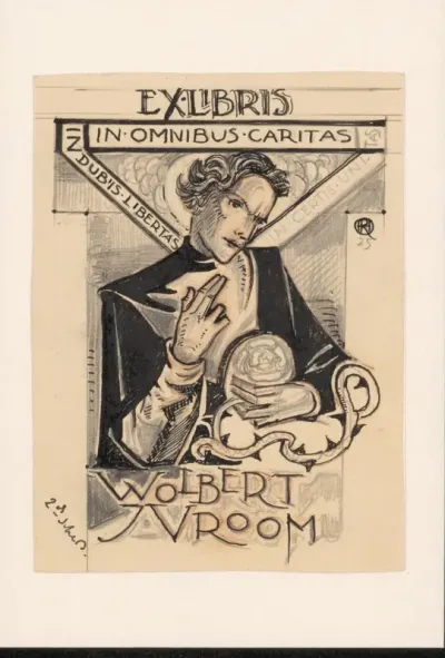 Ex libris van Wolbert J. Vroom