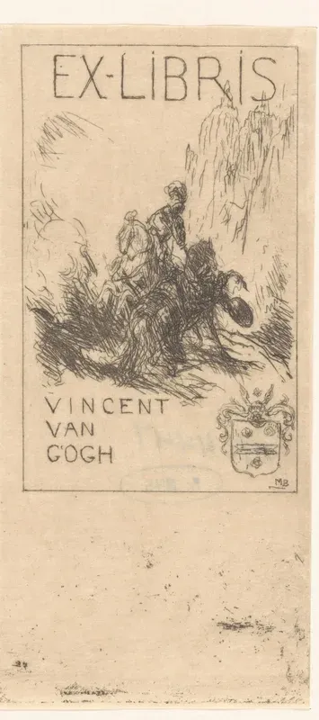 Ex libris voor Vincent voor Gogh