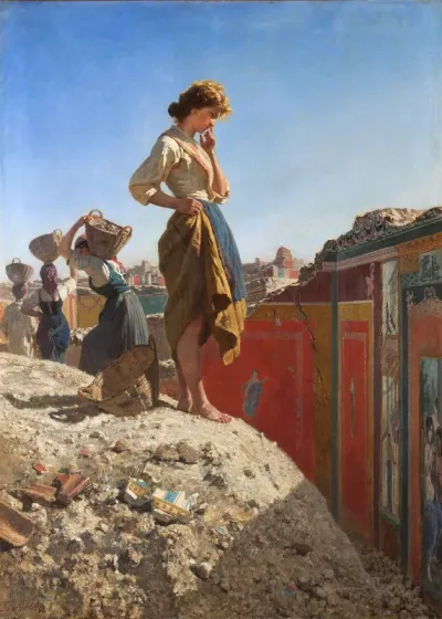 Excavations in Pompeii (1870)