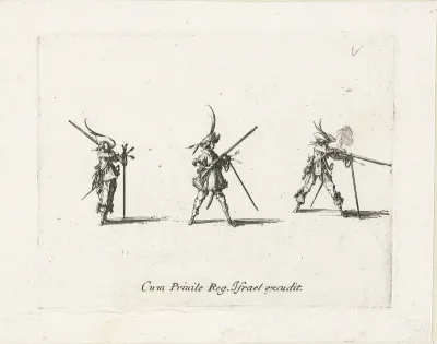 Exercities met een musket: afvuren van een musket