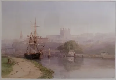 Exeter Canal below Exeter Cathedral