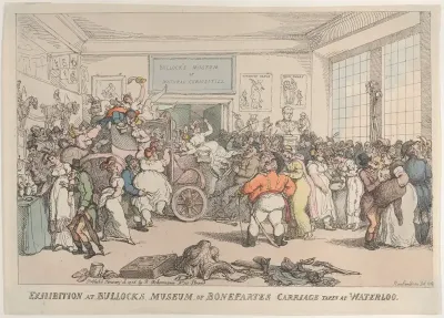 Exhibition at Bullock's Museum of Bonaparte's Carriage Taken at Waterloo